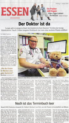 Essener Norden hat endlich zusätzlichen Kinderarzt